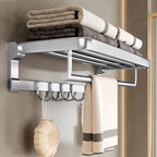 Metal Bathroom Hardware Set Adhesive Installation Bathroom Accessory Kit
