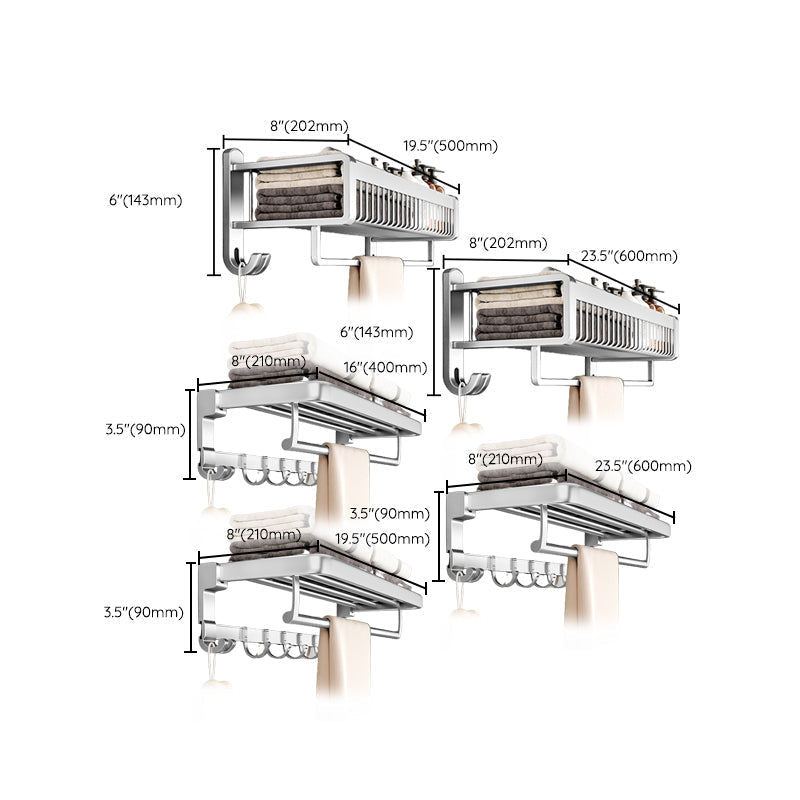 Metal Bathroom Hardware Set Adhesive Installation Bathroom Accessory Kit