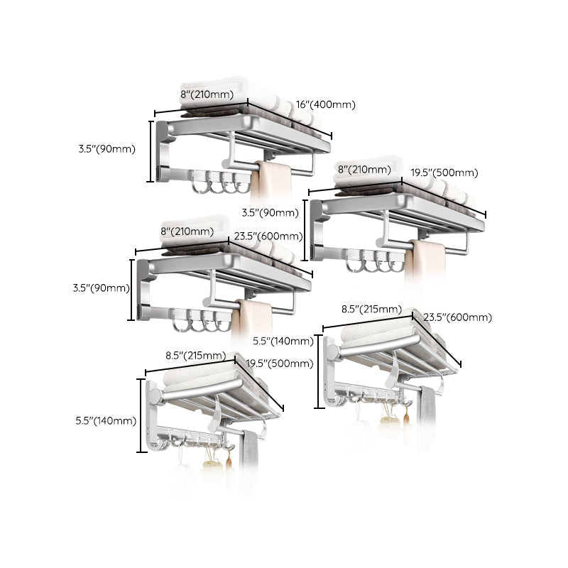 Metal Bathroom Hardware Set Adhesive Installation Bathroom Accessory Kit