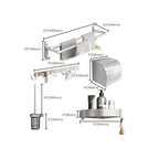 Metal Bathroom Hardware Set Adhesive Installation Bathroom Accessories Kit
