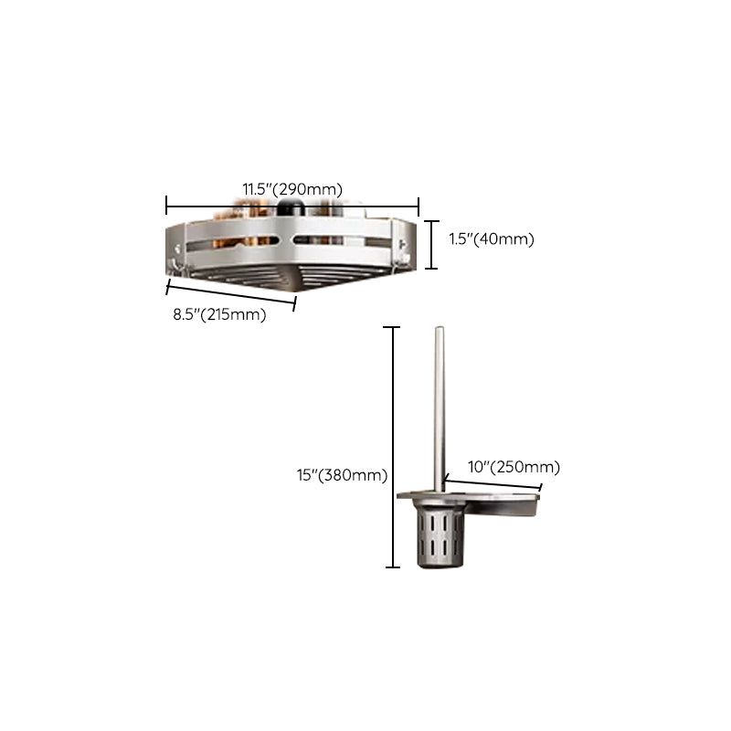 Metal Bathroom Hardware Set Adhesive Installation Bathroom Accessories Kit