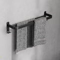 Minimalist black bathroom accessory set paper holder towel bar bath hardware set