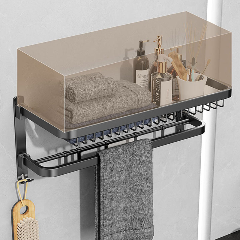 Minimalist black bathroom accessory set paper holder towel bar bathroom hardware set