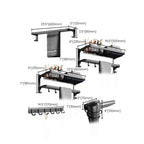 Minimalist black bathroom accessory set paper holder towel bar bath hardware set