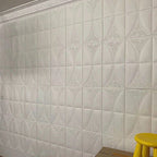 Modern Style Plastic Wall Panel Living Room Peel and Stick 3D Wall Covering