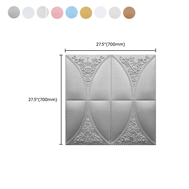 Modern Style Plastic Wall Panel Living Room Peel and Stick 3D Wall Covering