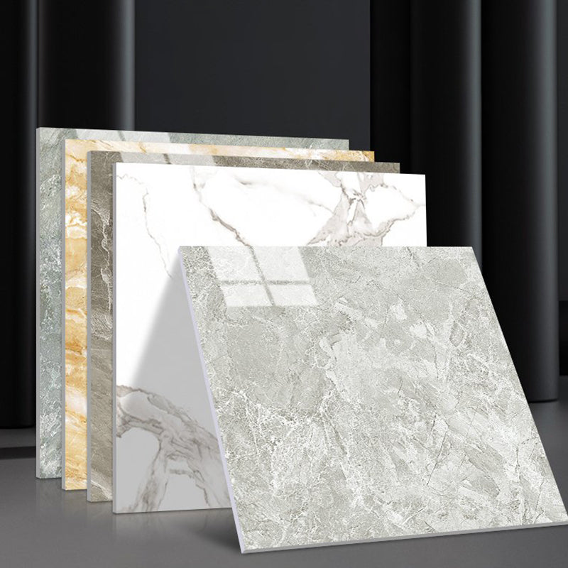 Modern Peel and Stick Splash Guard PVC Rectangular Wallpaper for the Shower