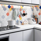 Modern Peel and Stick backsplash tiles plastic wallpaper for kitchen backsplash