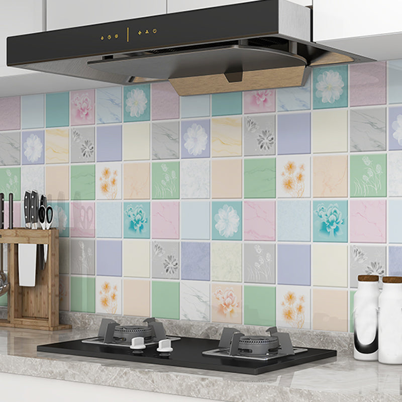 Modern Peel and Stick backsplash tiles plastic wallpaper for kitchen backsplash
