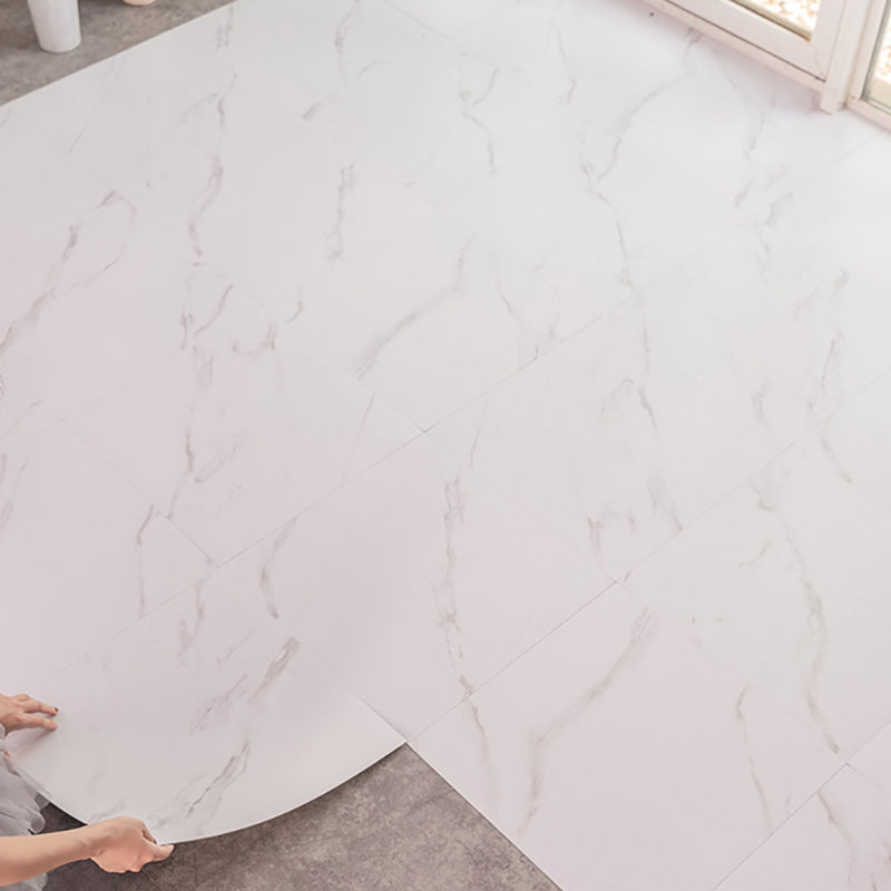 Modern square plastic floor waterproof peel & stick floor tiles