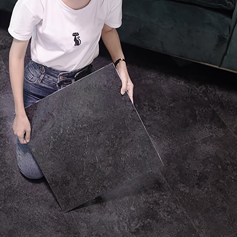 Modern square plastic floor waterproof peel & stick floor tiles