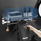Minimalistic Bathroom Accessories Set Paper Holder Towel Bar Stainless Steel Bathroom Set
