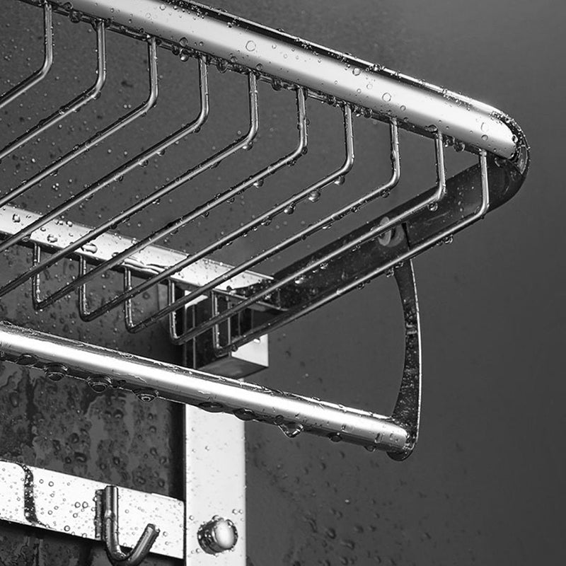 Minimalistic Bathroom Accessories Set Paper Holder Towel Bar Stainless Steel Bathroom Set