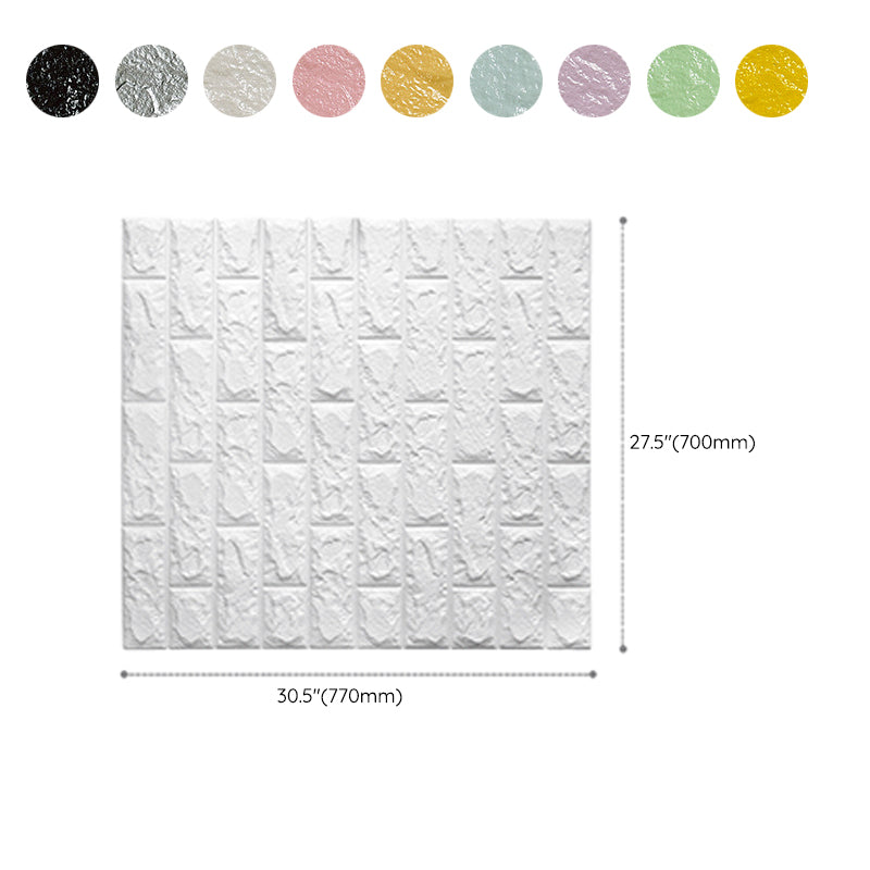 Modern Wall Ceiling Easy Peel and Stick 3D Embossed Waterproof Back Panel