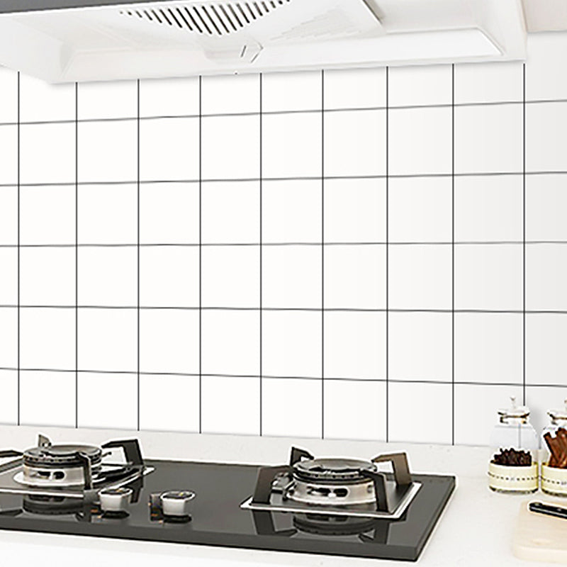 Modern Peel and Stick Back Wall Tiles Made of Plastic Wallpaper for the Kitchen