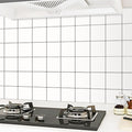 Modern Peel and Stick Back Wall Tiles Made of Plastic Wallpaper for the Kitchen