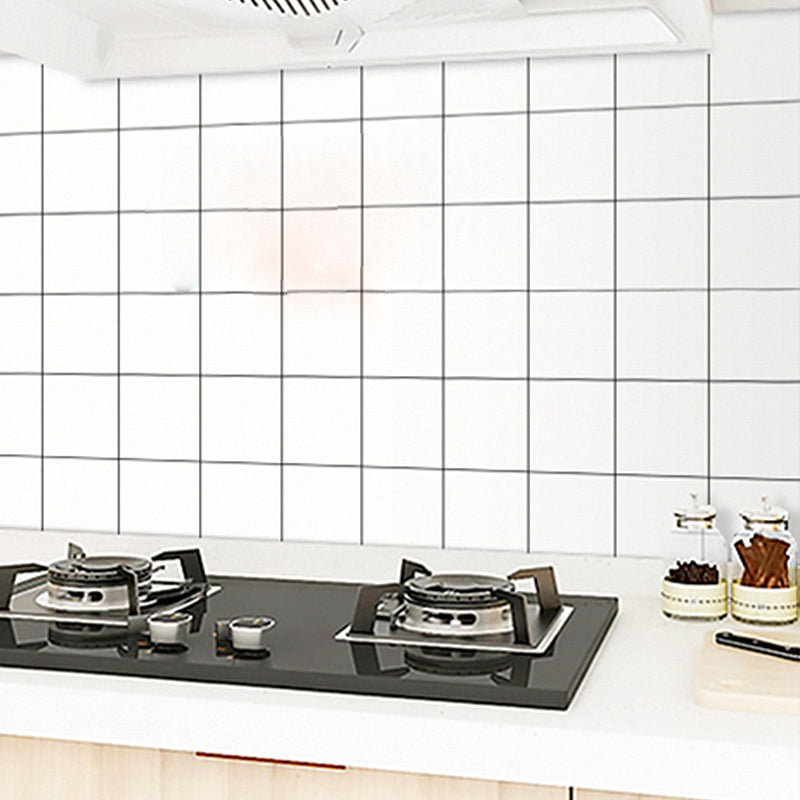 Modern Peel and Stick Wall Tiles Made of Plastic Wallpaper for the Kitchen