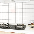 Modern Peel and Stick Back Wall Tiles Made of Plastic Wallpaper for the Kitchen