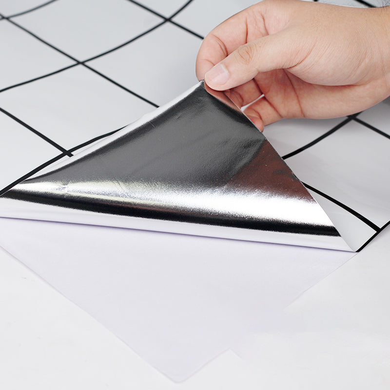 Modern Peel and Stick Back Wall Tiles Made of Plastic Wallpaper for the Kitchen
