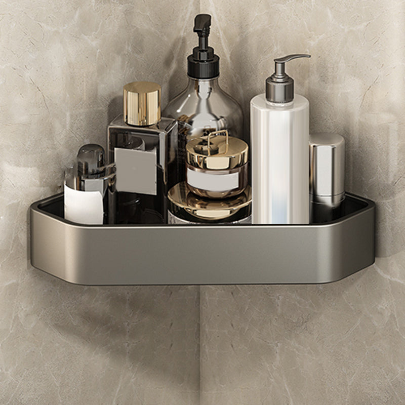Adhesive holder metal bathroom accessories single piece or in set with bathroom shelf