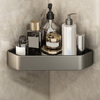 Adhesive holder metal bathroom accessories single piece or in set with bathroom shelf