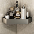 Adhesive Holder Metal Bathroom Accessory Single Piece or in Set with Shelf
