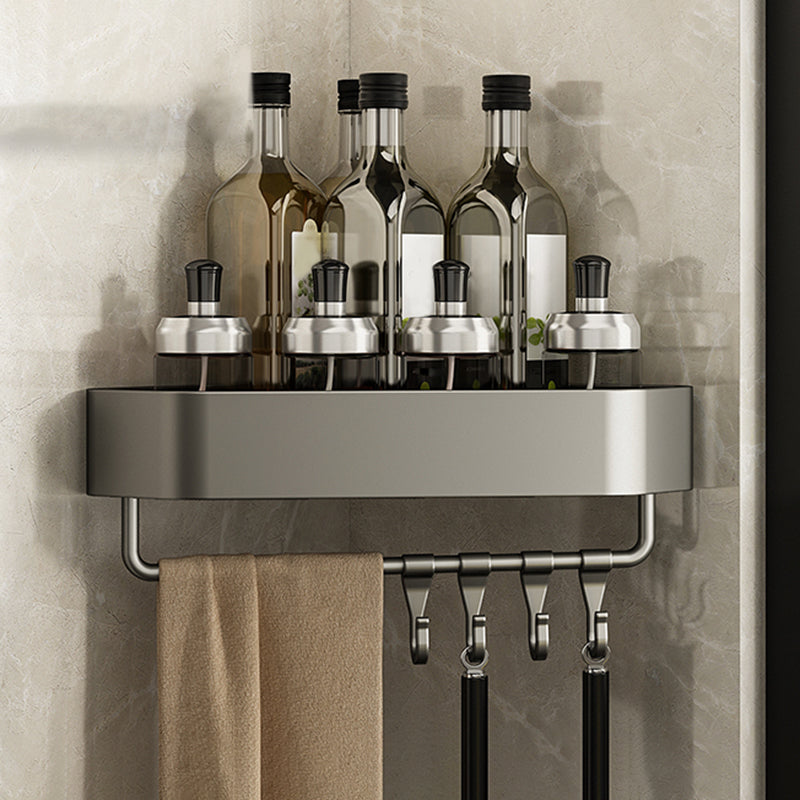 Adhesive holder metal bathroom accessories single piece or in set with bathroom shelf