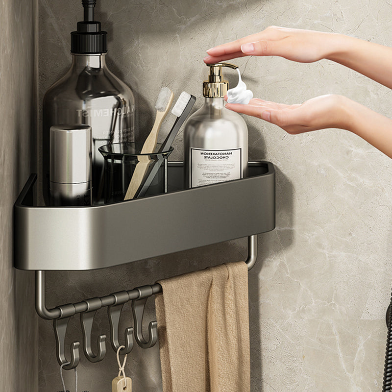 Adhesive holder metal bathroom accessories single piece or in set with bathroom shelf
