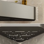 Adhesive holder metal bathroom accessories single piece or in set with bathroom shelf