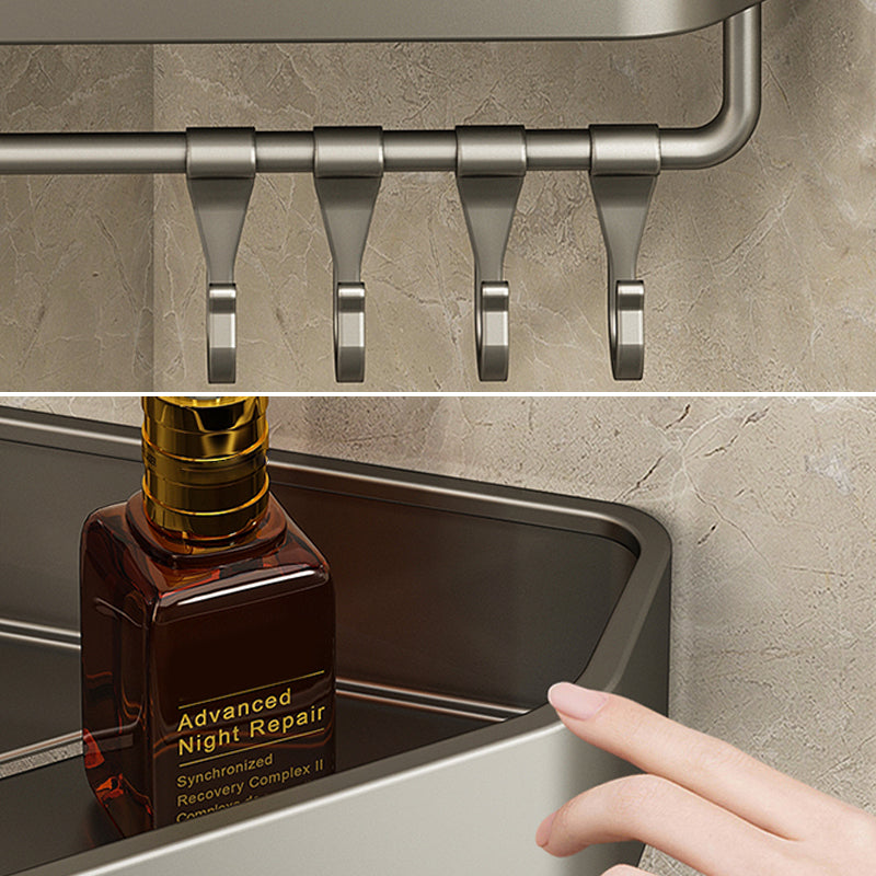 Adhesive holder metal bathroom accessories single piece or in set with bathroom shelf