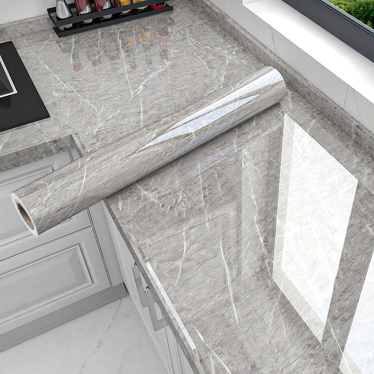 Modern Peel & Stick Field Tiles Plastic Wallpaper for Kitchen Backsplash