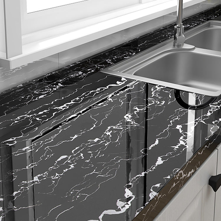 Modern Peel & Stick Field Tiles Plastic Wallpaper for Kitchen Backsplash