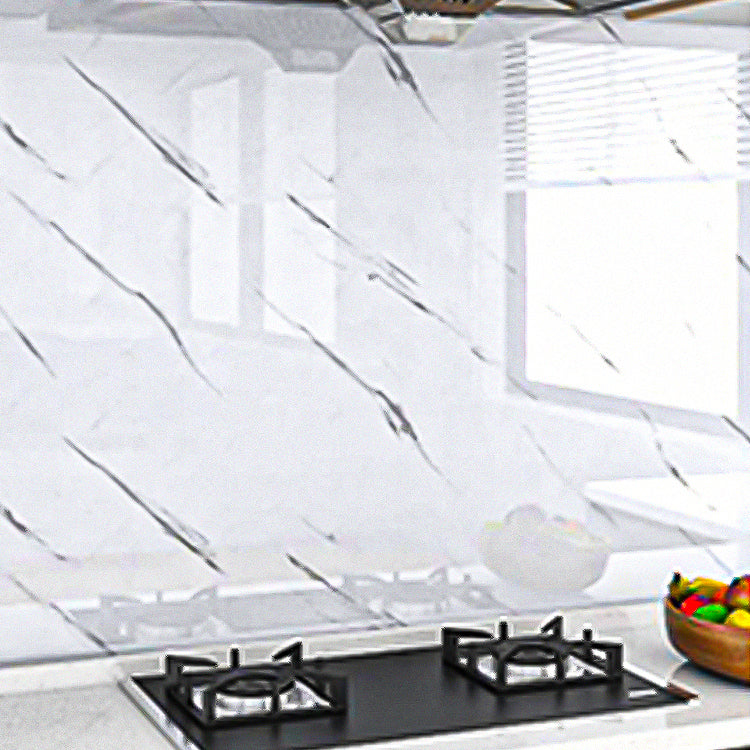 Modern Peel & Stick Field Tiles Plastic Wallpaper for Kitchen Backsplash