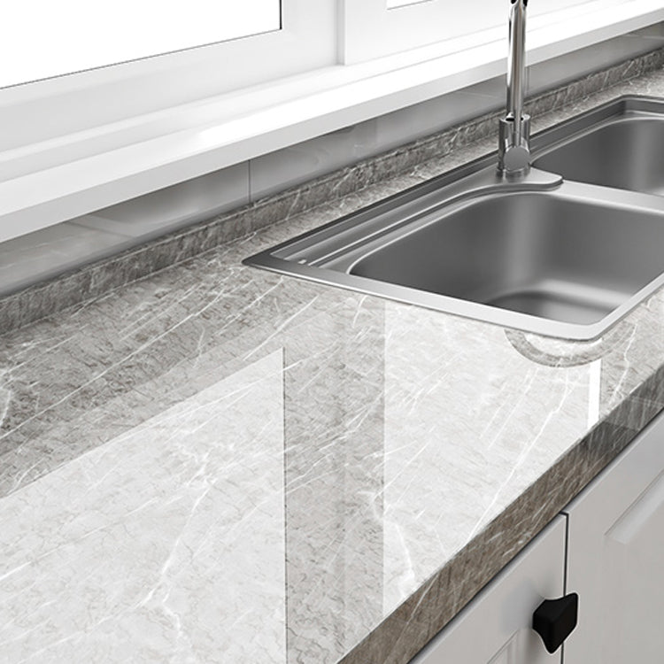 Modern Peel & Stick Field Tiles Plastic Wallpaper for Kitchen Backsplash