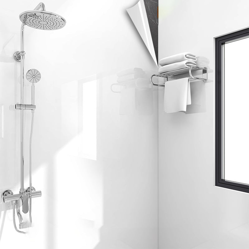 Modern Peel and Stick Splash Guard Wall Tile PVC Wallpaper for Shower