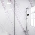 Modern Peel and Stick Splash Guard Wall Tile PVC Wallpaper for Shower