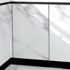 Modern Peel-and-Stick Wall Tile PVC Wallpaper for Kitchen and Bathroom