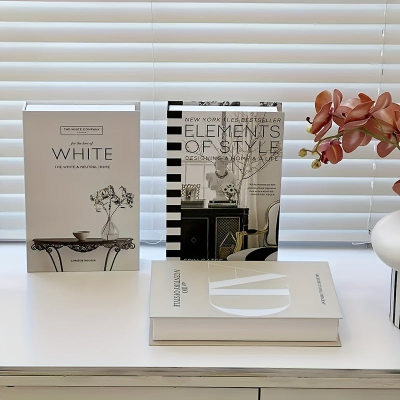 ChicDecor - Set of 3 Elegant Books for Interior Style