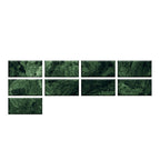 Mosaic tiles peel and attach tiles PVC backsplash peel and attach wall tiles in green