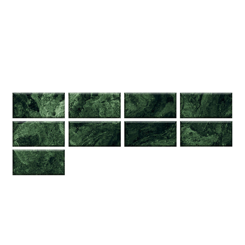 Mosaic tiles peel and attach tiles PVC backsplash peel and attach wall tiles in green