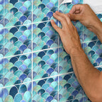 Mosaic tiles for peeling and sticking tiles Kitchen waterproof splash guard removable wall tiles