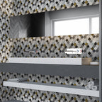 Mosaic tiles for peeling and sticking tiles Kitchen waterproof splash guard removable wall tiles
