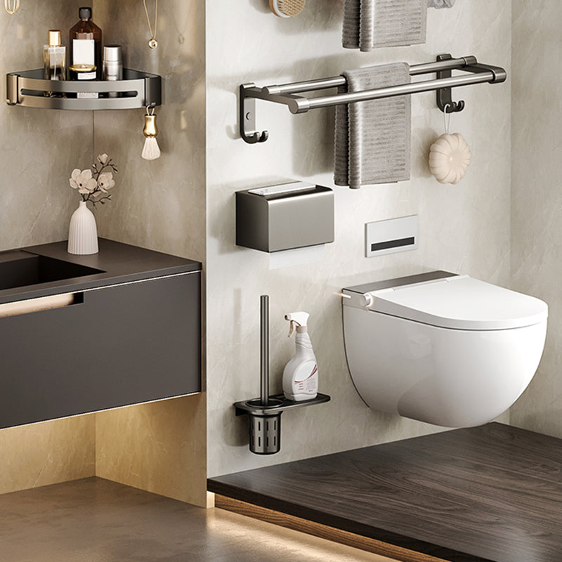 Modern Bathroom Accessory Set Adhesive Mount Bathroom Accessory Set