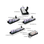 Modern Metal Bathroom Accessory Set Drill and Screw Mount Bathroom Accessory Set