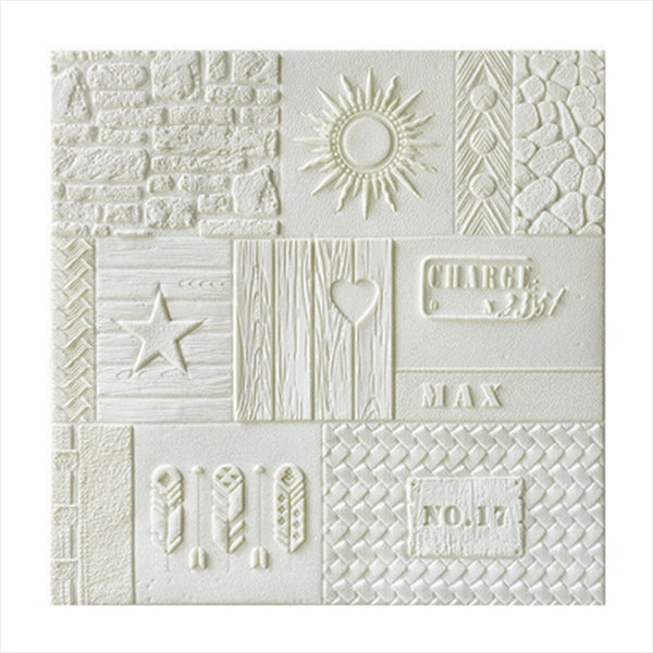 Peel and Stick Wall Ceiling 3D Embossed Wall Covering with Waterproof