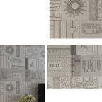 Peel and Stick Wall Ceiling 3D Embossed Wall Covering with Waterproof