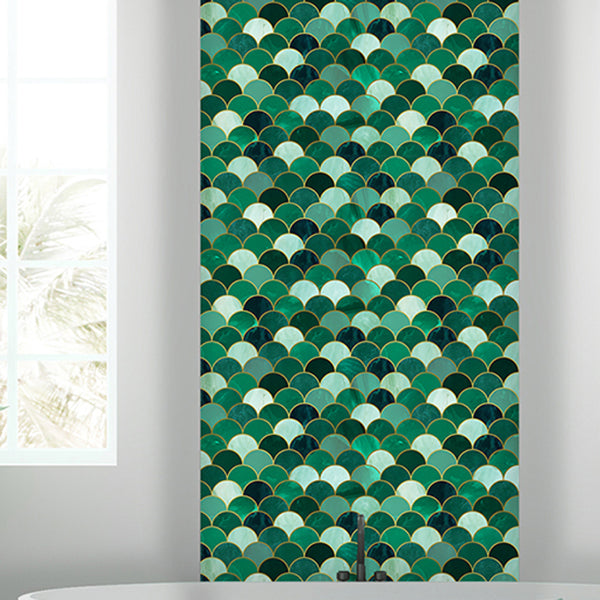 Polygon Peel and Stick Splash Guard Tile PVC Mosaic Peel and Stick Tile for the Kitchen