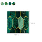 Polygon Peel and Stick Splash Guard Tile PVC Mosaic Peel and Stick Tile for the Kitchen