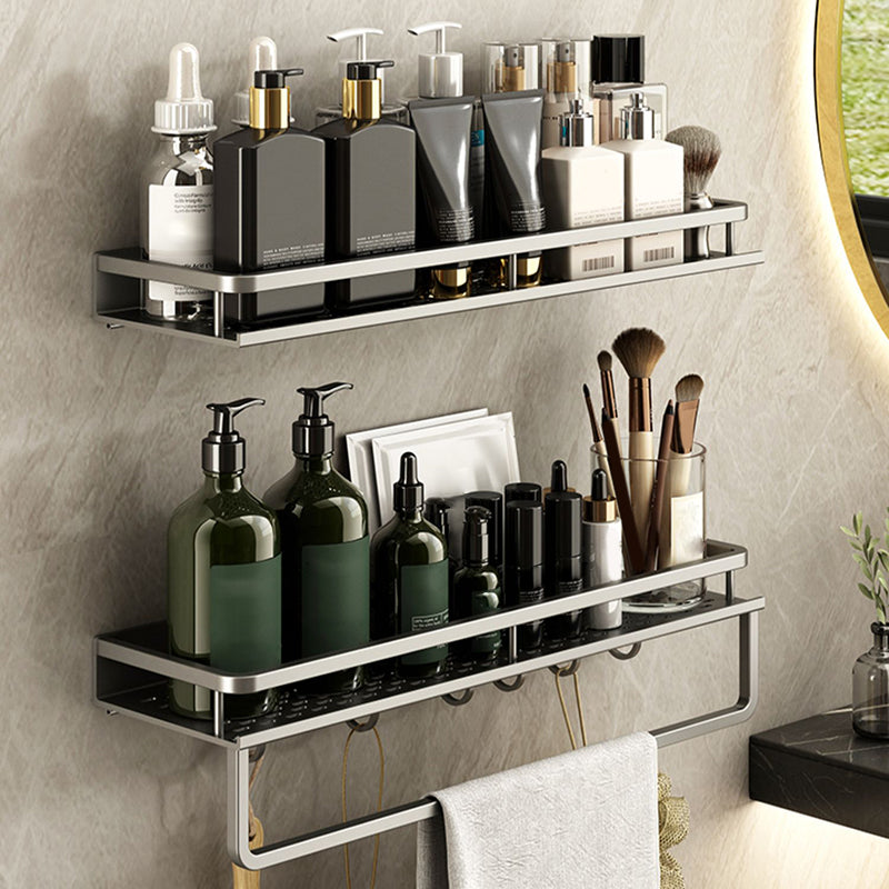 Minimalism Matte Metal Bathroom Accessory Set Modern Bathroom Rack