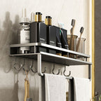 Minimalism Matte Metal Bathroom Accessory Set Modern Bathroom Rack